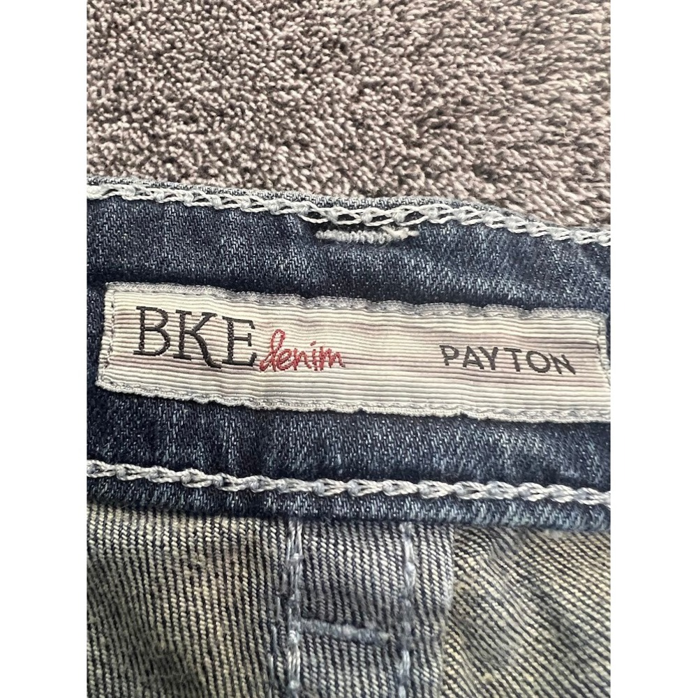 BKE Payton Straight Leg Jeans Womens 27 Medium Wash Low Rise Contrast Stitch - Picture 6 of 12
